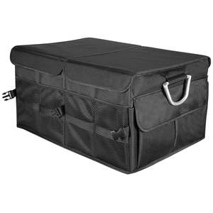 Organisateur de coffre de voiture pliable avec fond antidérapant, boîte de rangement multi-compartiments/housse - Product Image 1