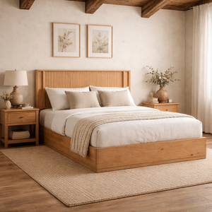 Minimalist Wooden Platform <b>Bed</b> Frame Solid Wood Bedroom Furniture Wholesale Custom Design OEM ODM Service - Product Image 6