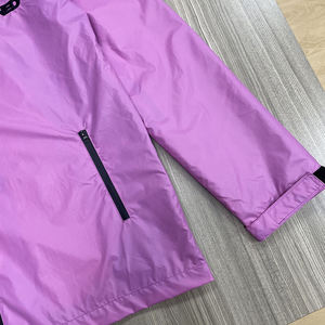 Veste coupe-vent thermochromique à capuche unisexe pour homme adulte avec fermeture éclair, manches longues, vêtement décontracté, couleur changeante rose - Product Image 5