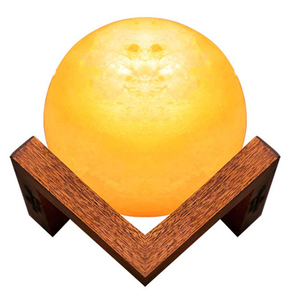 OEM Service OEM Size Private Label Man Premium Himalayan <b>Moon</b> Salt Lamp High Quality Natural <b>Crystal</b> Home Décor with Custom Logo - Product Image 3