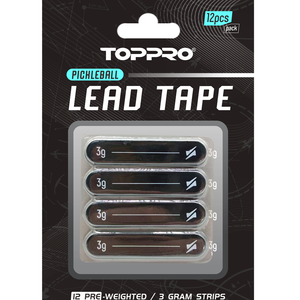 เทปตะกั่วสำหรับไม้พิกเคิลบอล สีดำ แพ็ค 12 ชิ้น ตะกั่ว+กาว 3M สำหรับงานก่อสร้าง - Product Image 2