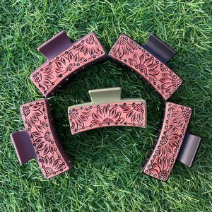 มาใหม่สไตล์ตะวันตกทําด้วยมือเครื่องมือหนังผมกรงเล็บคลิปจริงทําด้วยมือหนังผมPinsอุปกรณ์เสริมสําหรับผู้หญิงและสาว - Product Image 5