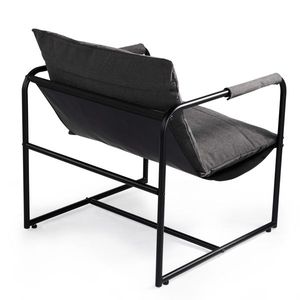 30*30*27.5inch Grey Cushion Oxford Cloth Courtyard Iron Garden Sofa Stylish Outdoor Furniture - Product Image 5