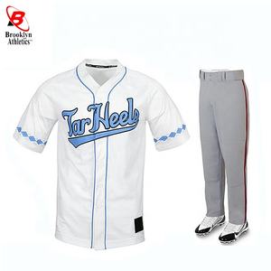 Maillots de baseball respirants personnalisés ensembles de vêtements de sport pour jeunes et hommes fabriqués pour les uniformes d'équipe - Product Image 3