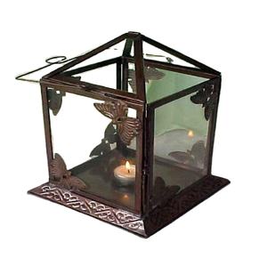 Lanterne papillon à base carrée et élégante de luxe pour la décoration de la maison - Product Image 1