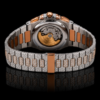 Reloj de Lujo Moderno para Hombre, Estilo Hip Hop, con Incrustaciones de Moissanita, Aleación de Cuarzo, Precio de Mayoreo, Envío Gratis