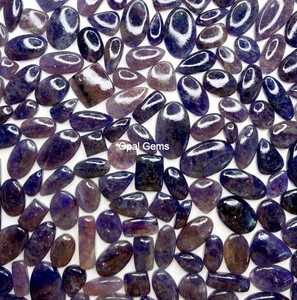Cabochon d'Iolite Naturelle Scintillante et Pierre de Soleil, Gemme en Vrac de Haute Qualité pour la Fabrication de Bijoux, Pierre Précieuse Naturelle Éclatante, Approvisionnement en Gros - Product Image 3