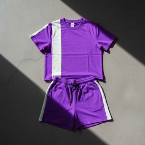 Wholesale New Design Men's Casual <b>Twin</b> <b>Sets</b> for Summer Wear Youth Adults Customizable OEM Service Fashion Casual Shorts Print - Product Image 2