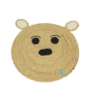 Vietrustic Popular Design Cute <b>Rustic</b> Baby <b>Rug</b> Handmade Water Hyacinth Seagrass Woven Striped Nursery Kids Bedroom Floor - Product Image 5