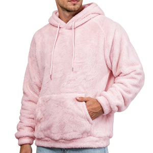 Sudadera con Capucha de Forro Polar Sherpa Cálida para Hombre y Mujer, Suave y Afelpada, para Invierno, con Bolsillo, Logotipo Personalizado, Ecológica, Venta al por Mayor - Product Image 1