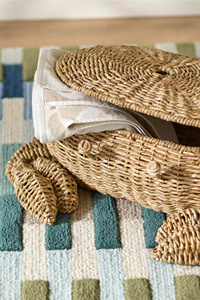 Panier décoratif en jonc de mer pour enfants, fait main, pour ranger les jouets, idéal pour la chambre d'enfant et la crèche, en provenance du Vietnam - Product Image 2