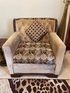 Muebles de Salón con Patas de Madera, Sofá Esquinero Moderno en Forma de L, Juego de 6 Plazas, Tapicería de Tela, Acolchado y Cómodo - Product Image 6