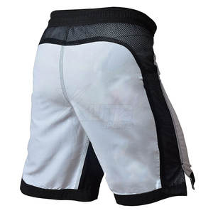 Modern Stretch MMA Shorts with Front Logo for Active Athletes-Lightweight Durable Breathable Supporting Flexibility Easy <b>Motion</b> - Product Image 5