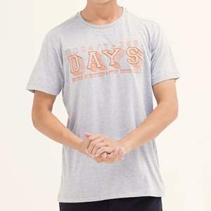 Camiseta de Hombre 100% Algodón Grueso, Corte Regular, 300GSM, Lisa, con Logotipo Personalizado, Diseño Serigrafiado, al Mejor Precio - Product Image 3