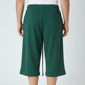 Pantalones Cortos de Lona para Hombre, 250 g/m², Secado Rápido, Logotipo Personalizado con Impresión DTF, Color Sólido, Estilo Urbano, Pantalones Largos a la Moda - Product Image 2
