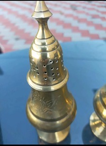Gold Design <b>Engraved</b> Salt Shaker Elegant Tableware Perfect For Stylish Dining And Premium Kitchen Use Wholesale From India - Product Image 5