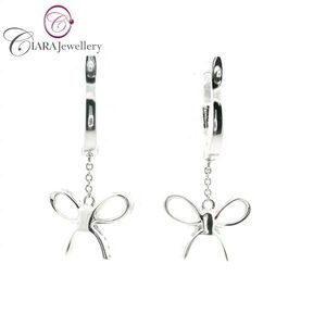 BOUCLES D'OREILLES EN OR BLANC/JAUNE NATUREL G/VS DIAMANT VENTE EN GROS BELLE TENDANCE OEM ODM 18K AU750 - Product Image 3