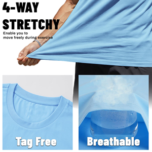 Débardeurs de sport sans manches pour hommes, tissu léger de haute qualité, veste d'entraînement, chemise de fitness, vêtements de sport pour hommes - Product Image 5