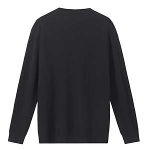 Pull en cachemire classique personnalisé pour homme, pull en laine tricoté chaud pour l'hiver, couleur unie, haute qualité, vente en gros OEM ODM - Product Image 4