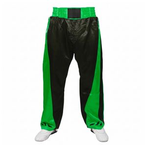 Pantalon d'entraînement jaune avec empiècements latéraux pour le kickboxing, équipement d'entraînement MMA, arts martiaux, pantalon de combat en satin haute visibilité - Product Image 5