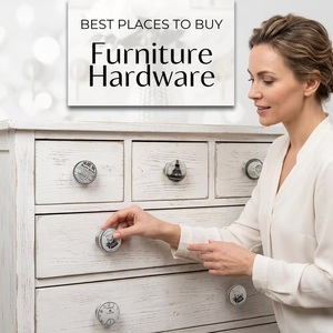 Rustic Square <b>Ceramic</b> Flower <b>Knobs</b> Cast Iron Distressed Colour <b>Drawer</b> Cabinet Handle Pulls Kitchen Bedroom Wardrobes Dressers - Product Image 3