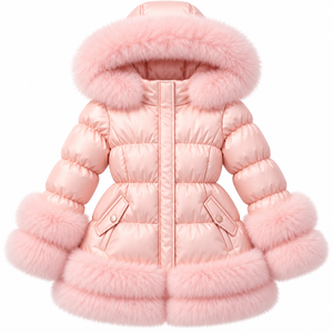 Chaquetas Acolchadas con Capucha Unisex, Estilo Personalizado, Transpirables, Ecológicas, Hechas de Nailon/Poliéster, con Forro de Piel y Logotipo Frontal - Product Image 1