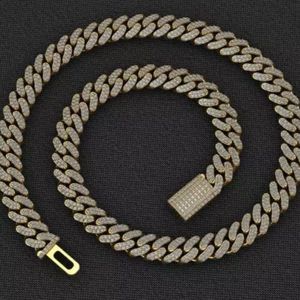 Diamond Cuban Link <b>Necklace</b> for Hip Hop Style Men’s <b>Statement</b> Diamond Hip Hop Chain <b>Necklace</b> - Product Image 1