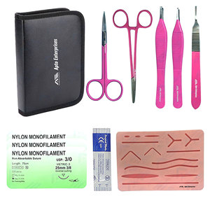 Kit de Sutura Completo con Almohadilla de Práctica de Sutura Cutánea, Instrumentos Médicos de Alta Calidad - Product Image 1