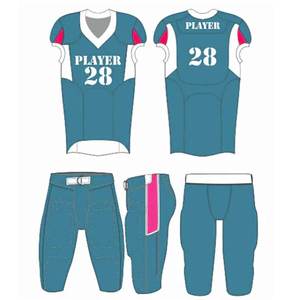 Uniformes de football américain avec logo brodé, couleurs personnalisées, commandes en gros pour les écoles, les académies sportives - 100% polyester, séchage rapide - Product Image 2