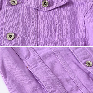 Button Up Long Sleeve Men Front Pockets Street Wear <b>Black</b> Denim <b>Jacket</b> Denim Cowboy <b>Jeans</b> <b>Jacket</b> For Boys - Product Image 5