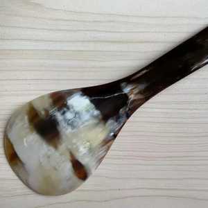 Cuillère artisanale en corne de buffle, artisanat naturel, écologique, objet de collection, ustensile décoratif, thème ange moderne, décoration de mariage - Product Image 5