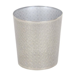 Poubelle en acier inoxydable perforé décorative unique, best-seller, pour la maison et le bureau, à prix avantageux - Product Image 1