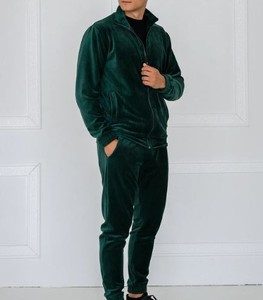 Ensemble de survêtement décontracté en velours respirant à capuche pour homme, personnalisé et de luxe - Product Image 6