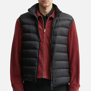 Adult Men's Warm <b>Puffer</b> <b>Vests</b> Lightweight Stand Collar Black Color Outerwear Quilted <b>Puffer</b> <b>Vest</b> Zipper Sleeveless <b>Jacket</b> - Product Image 3
