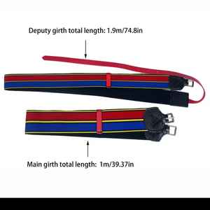 Cincha de Silla de Montar Inglesa Comfort Equestrian, Equipo de Equitación con Costuras de Nailon, Varios Modelos - Product Image 6