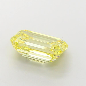 Vivid Emerald Cut Fancy Yellow Lab Grown Diamond CVD Certified Loose Gemstone Sparkling Luxury Investment For Fine Jewelry Art - Product Image 4