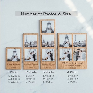 Mini Crochets en Bois Rails Impression UV 10 Crochets Haute Précision Plusieurs Tailles Personnalisables Écologique Delarchi Anniversaire de Mariage - Product Image 3