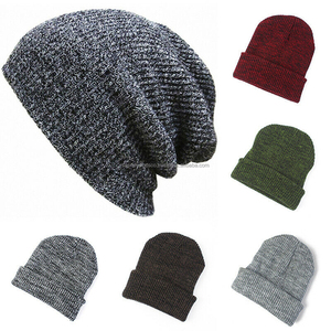 Venta al por mayor de alta calidad personalizado cráneo Beanie para hombres de algodón suave adultos usan Logo Unisex venta completa de punto - Product Image 3