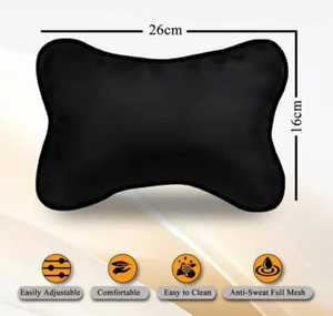 Confortable voiture appui-tête cou coussin respirant velours os forme mémoire rempli de mousse anti-dérapant amovible lavable siège oreiller - Product Image 4