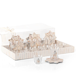 Plateau de service en nacre au design esthétique luxueux avec tasses en verre, ensemble décoratif pour les fêtes du Ramadan, en provenance du Vietnam - Product Image 3