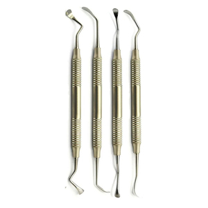 Ensemble d'instruments dentaires en acier inoxydable de haute qualité : Élévateurs de sinus, Curettes, Instruments pour implants dentaires - Product Image 6