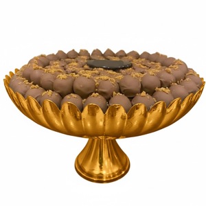 Plato de chocolate con diseño único en acabado oro rosa, bandeja para dulces, exhibidor de postres para ocasiones especiales y fiestas. - Product Image 5
