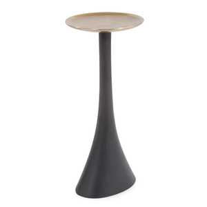 Candelabro Moderno de Aluminio Negro Hecho a Mano, Ecológico y Duradero, con Parte Superior Dorada, para Uso Doméstico y Religioso - Product Image 4