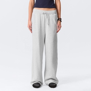 Pantalon de survêtement polaire zippé taille haute pour homme, coupe droite unie, décontracté, pour le sport, la course et le fitness, avec taille élastique - Product Image 5