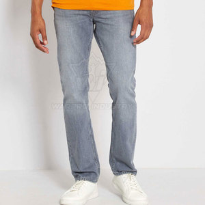 Pantalon en jean taille haute pour homme, style décontracté, confortable pour le quotidien, vêtement de mode urbaine, tenue au design moderne - Product Image 3