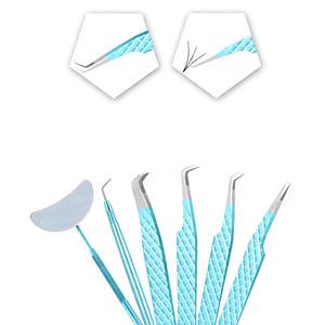 Pinzas de metal versátiles para extensiones de pestañas de volumen clásico Aspecto impecable de larga duración - Product Image 2