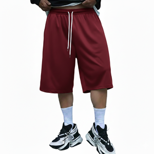 Pantalones Cortos Deportivos de Algodón 100% Estilo Coreano, Cintura Elástica Tejida, Transpirables, Casuales, de Corte Relajado - Product Image 4