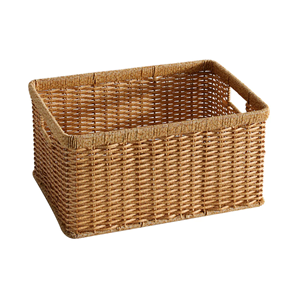 Cesta de Almacenamiento de Archivos de Ratán con Asas, Organizador de Documentos de Mimbre, Conveniente para Oficina, Color Natural, Venta al por Mayor desde Vietnam - Product Image 1