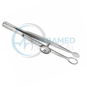 Pinces ophtalmiques vétérinaires Ayer pour chalazion, à plaque ronde, en acier inoxydable, instruments de chirurgie oculaire pour animaux, vente en gros - Product Image 5