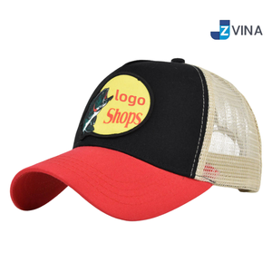 หมวกแก๊ปตาข่ายปักโลโก้แบบกำหนดเอง หมวกเบสบอลแบบ Snapback สำหรับโปรโมชั่นกลางแจ้ง - Product Image 2